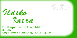 ildiko katra business card